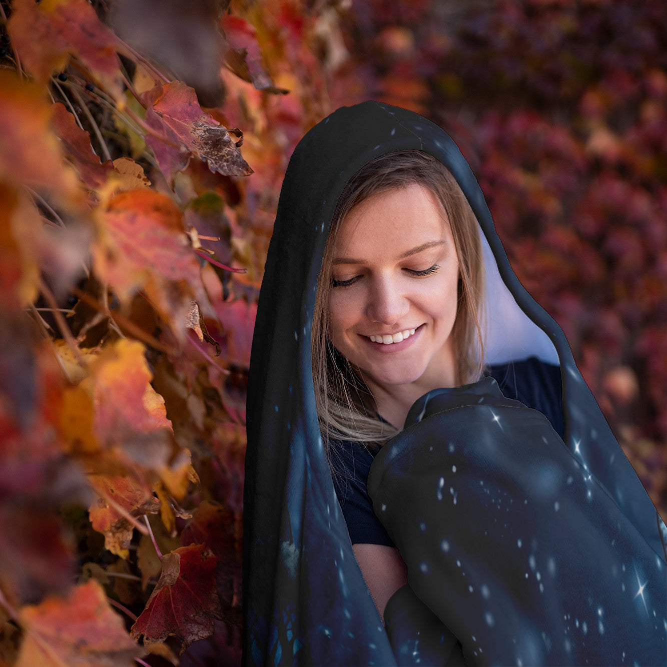 Serene hooded blanket