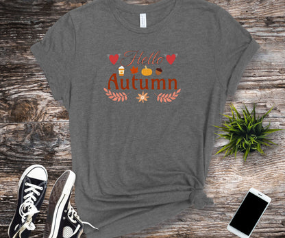 Hello Autumn shirt, fall Outfit for Woman