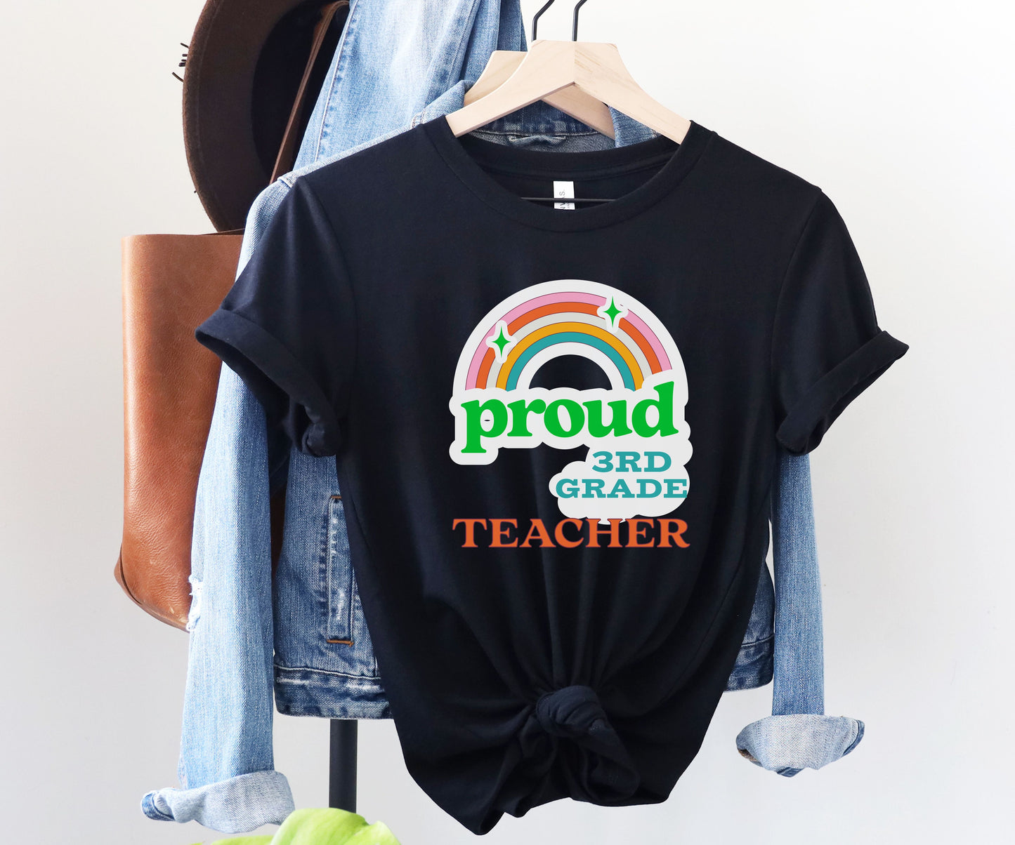 Funny proud 3rd grade teacher shirt for back to school teacher appreciation gift