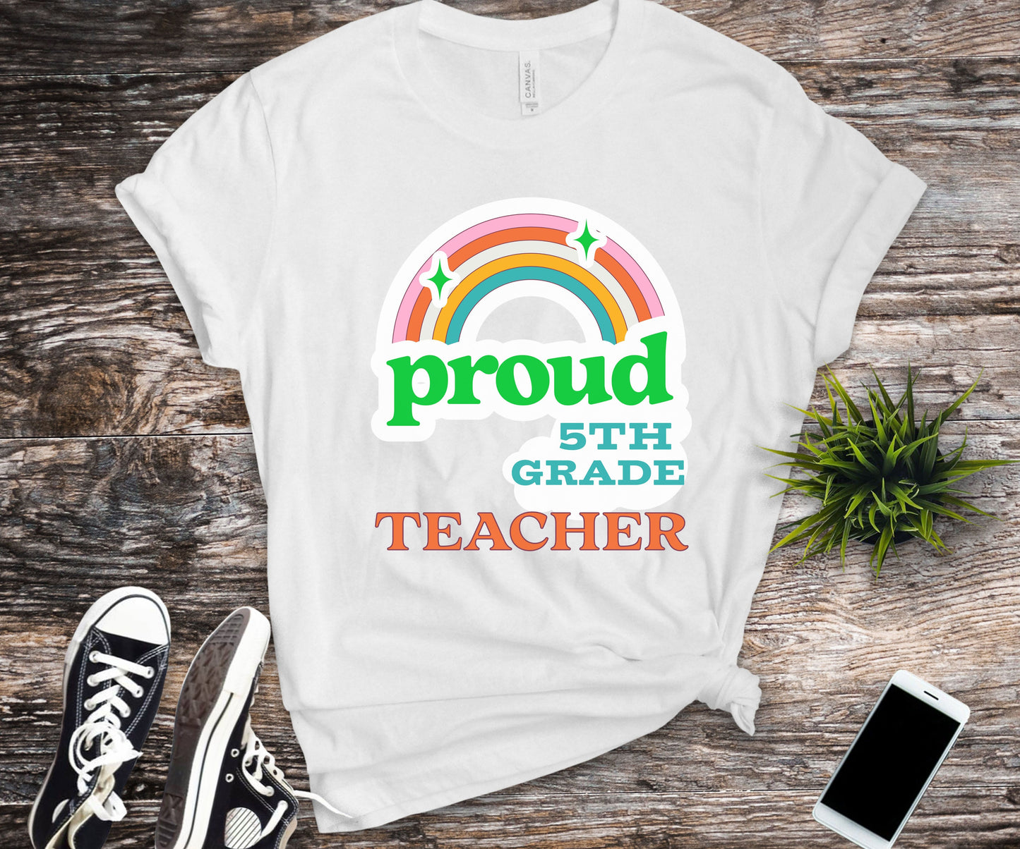 Funny proud 5th grade teacher shirt for back to school teacher appreciation gift