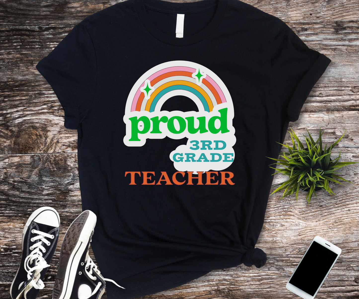 Funny proud 3rd grade teacher shirt for back to school teacher appreciation gift