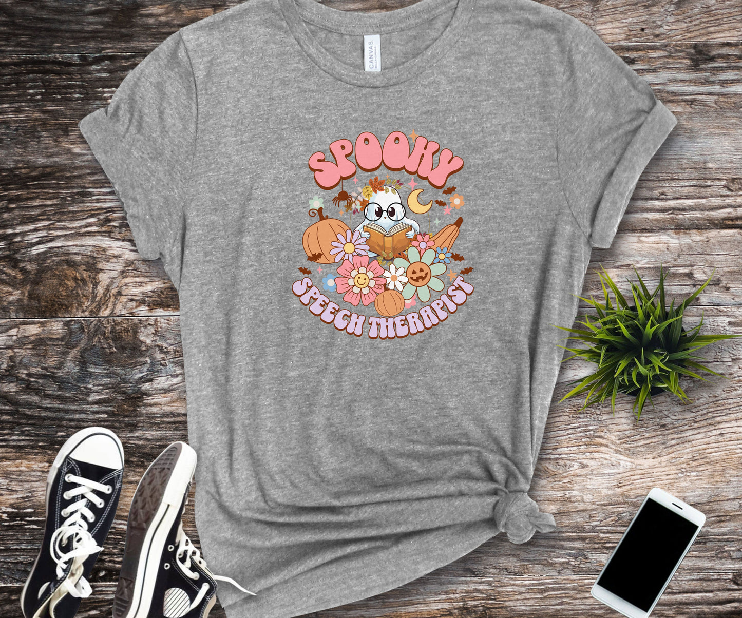 spooky speech therapist, speech therapy, slp shirt, slp halloween shirt