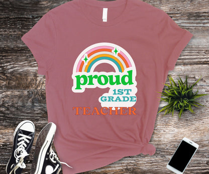 1st grade teacher shirt for back to school teacher appreciation gift