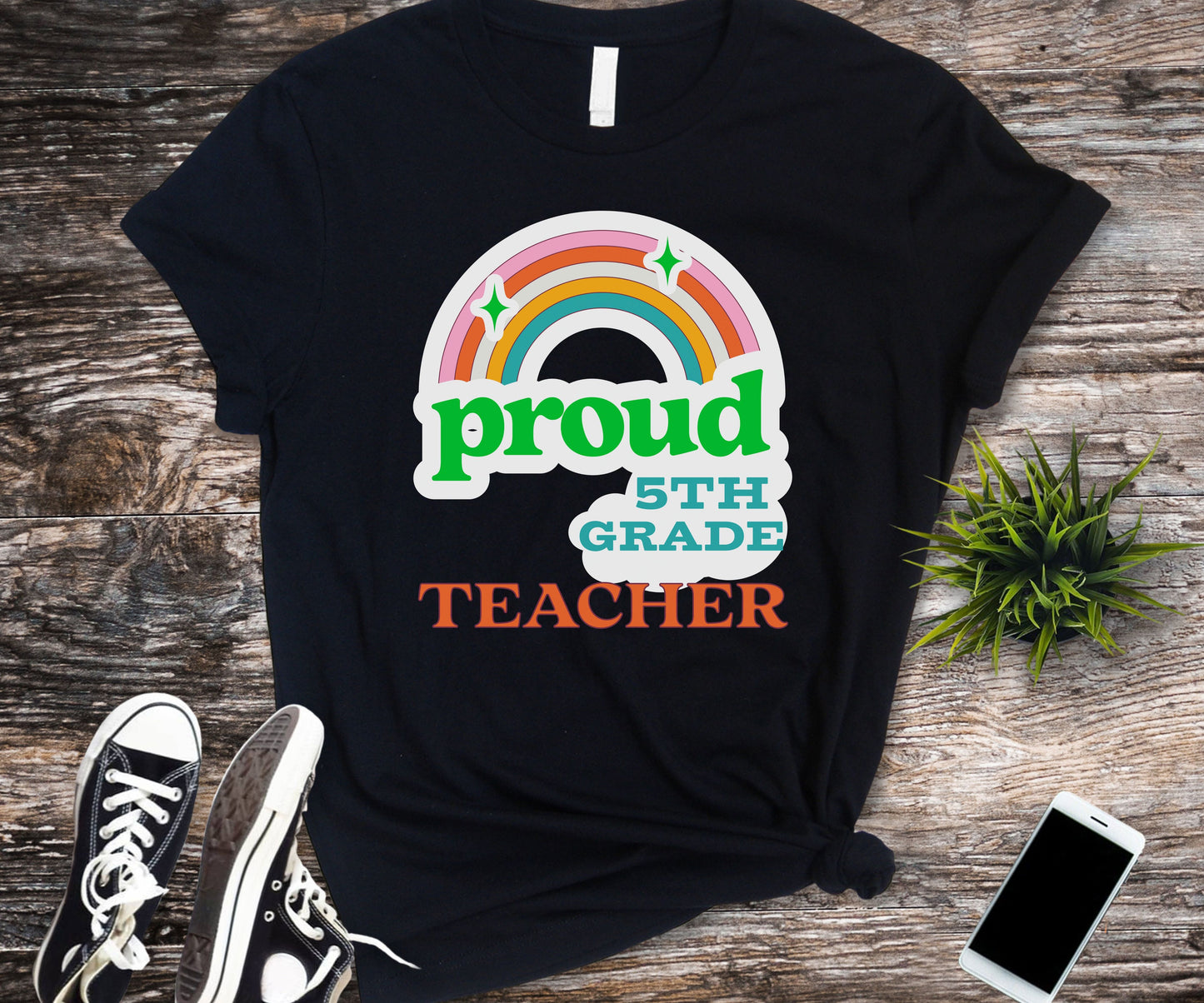 Funny proud 5th grade teacher shirt for back to school teacher appreciation gift