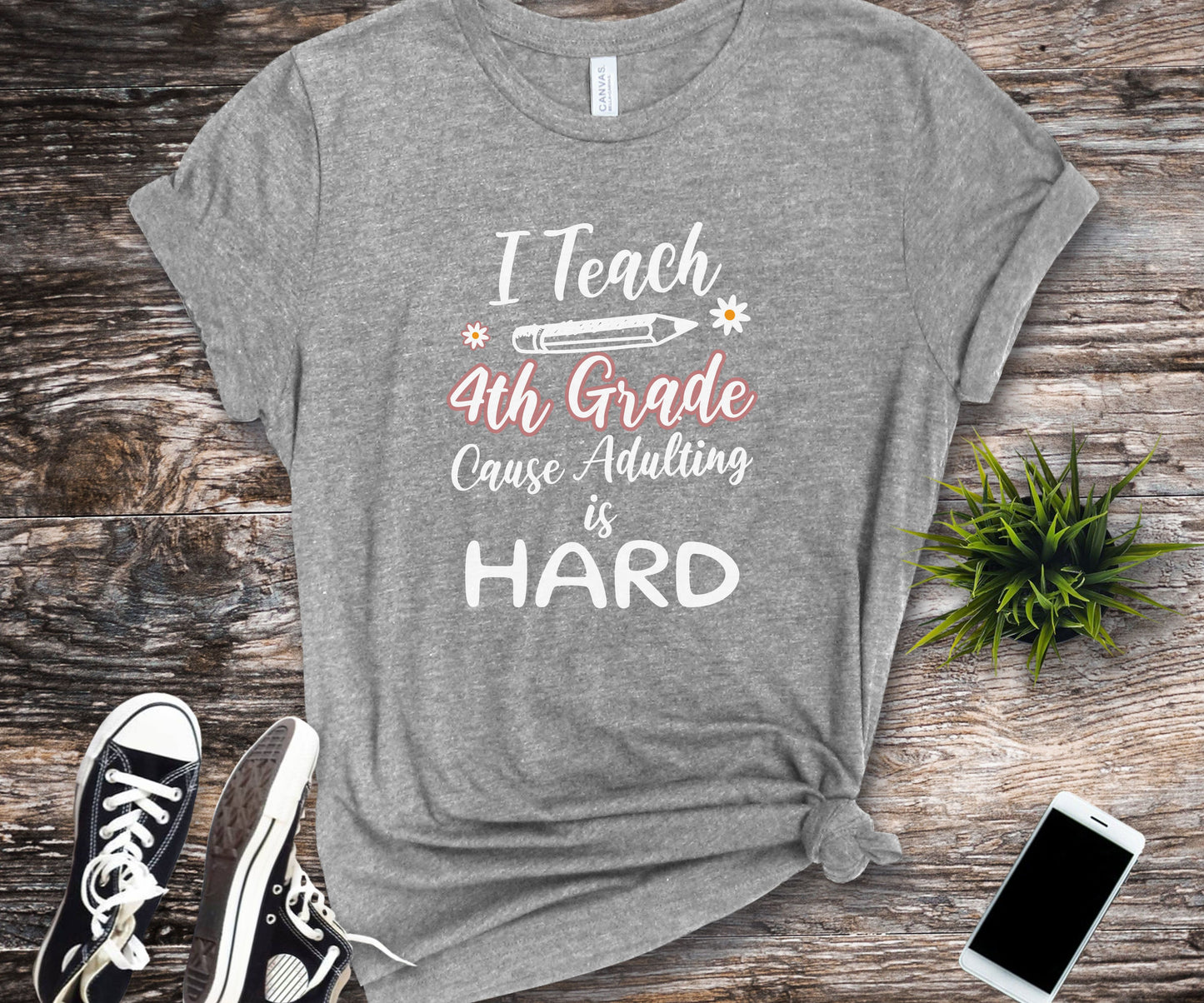 Funny 4th grade teacher shirt for back to school teacher appreciation gift