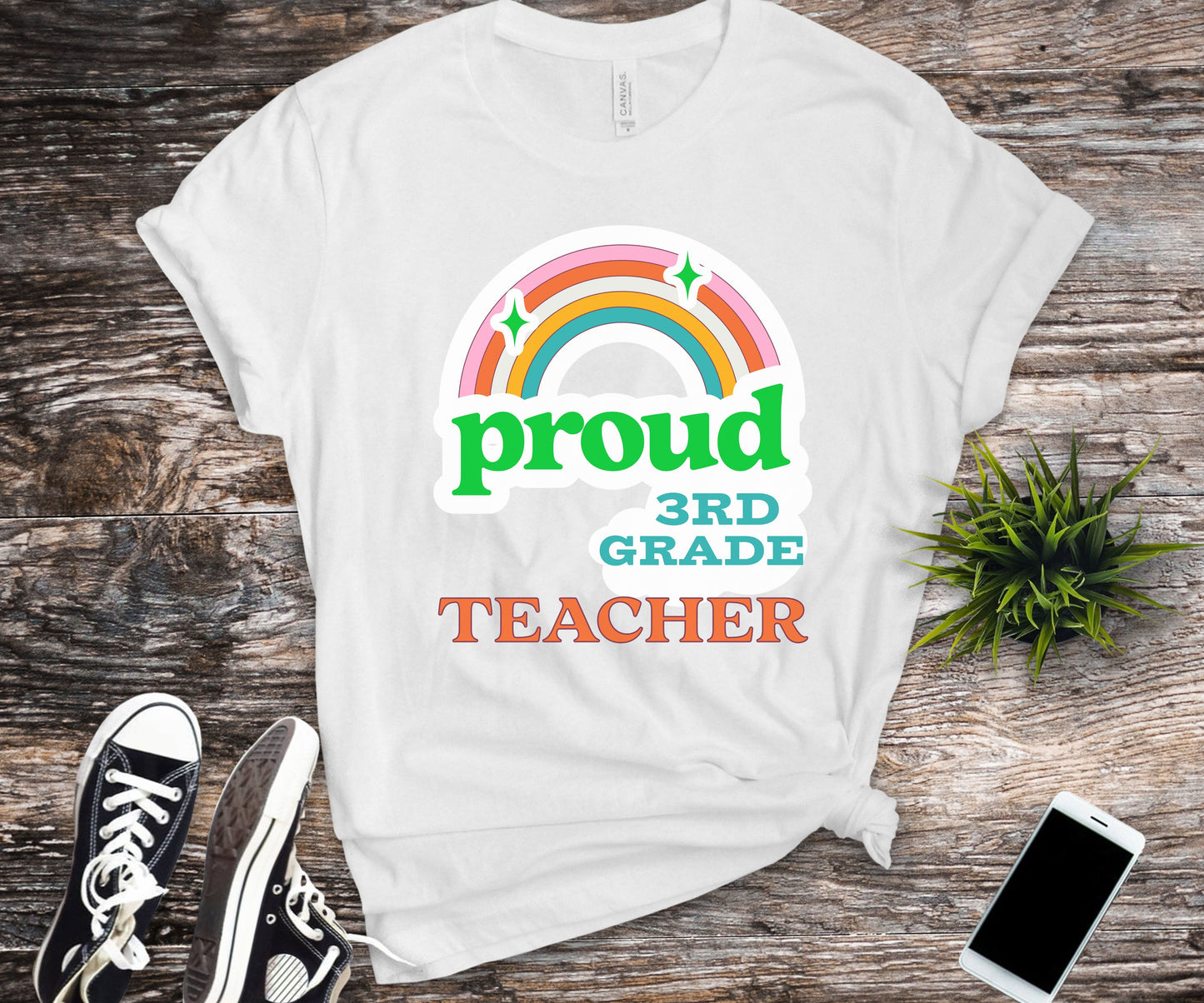 Funny proud 3rd grade teacher shirt for back to school teacher appreciation gift